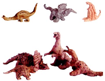 幼儿园大班美术教案陶艺活动：侏罗纪公园