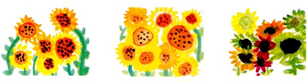 幼儿园大班中国画教案：向日葵