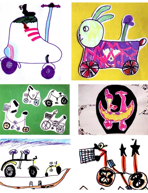 幼儿园大班画画教案设计：单车一族