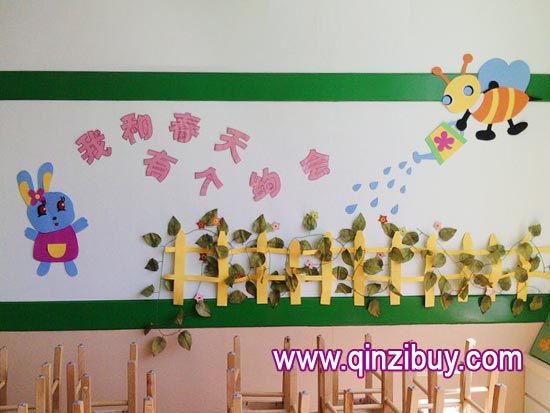 幼儿园主题墙布置：春天约会