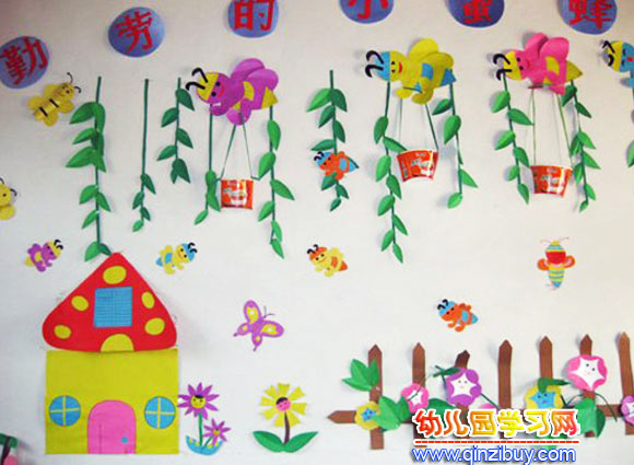 幼儿园主题墙布置布置：春天的蝴蝶