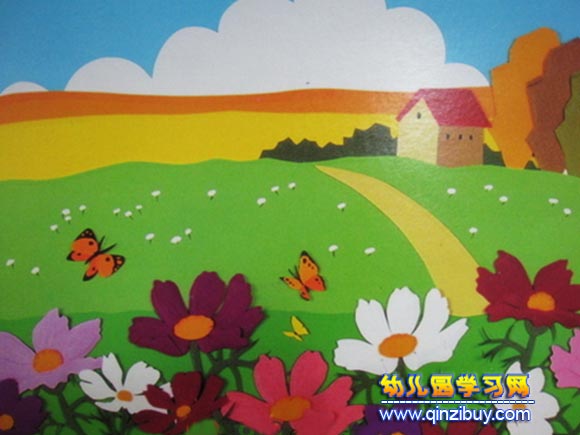 幼儿园墙面布置图片：春天的图画