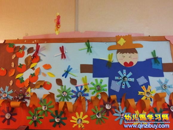 幼儿园墙面布置图片：丰收的秋天