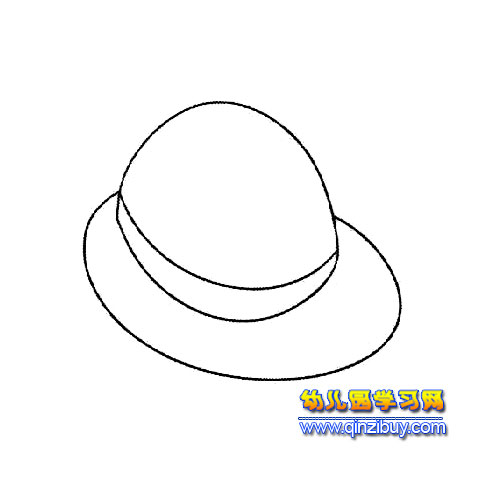 简笔画:帽子5-幼儿园教案网
