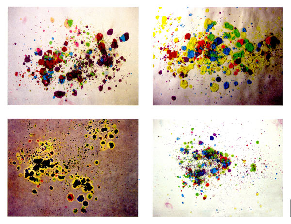幼儿园小班美术教案彩色画活动:五彩瀑布动起来