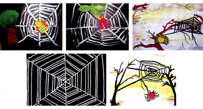 幼儿园中班画画教案设计：蜘蛛先生的家