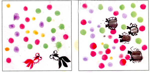 幼儿园中班中国画教案设计：吹泡泡