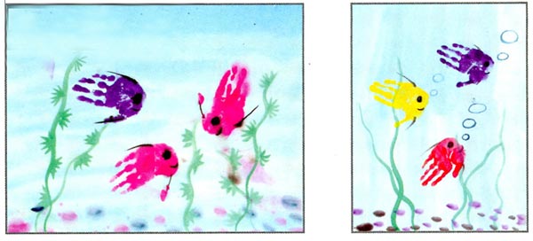 幼儿园中班中国画教案设计：美丽的热带鱼